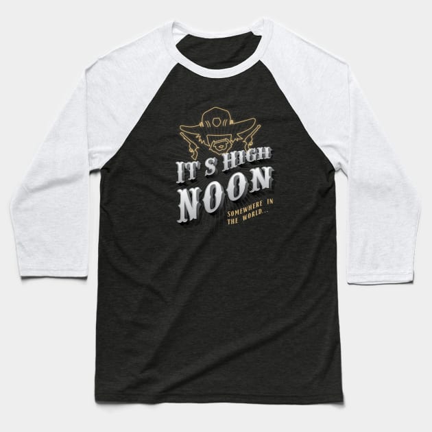 High Noon Baseball T-Shirt by iRupa